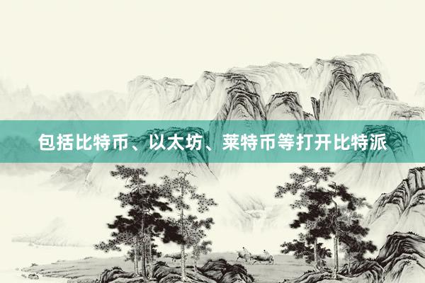 包括比特币、以太坊、莱特币等打开比特派