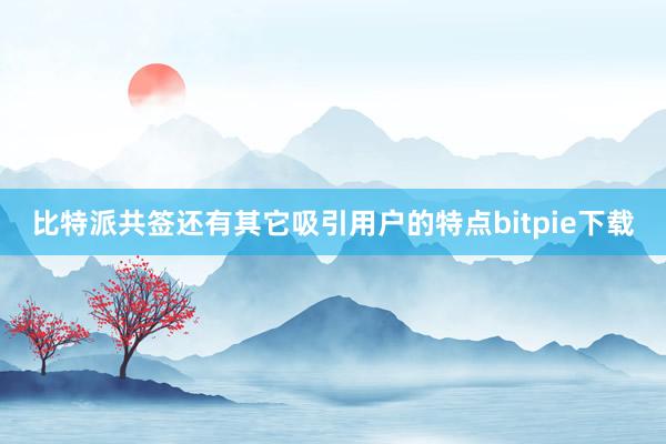 比特派共签还有其它吸引用户的特点bitpie下载