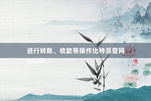 进行转账、收款等操作比特派管网
bitpie