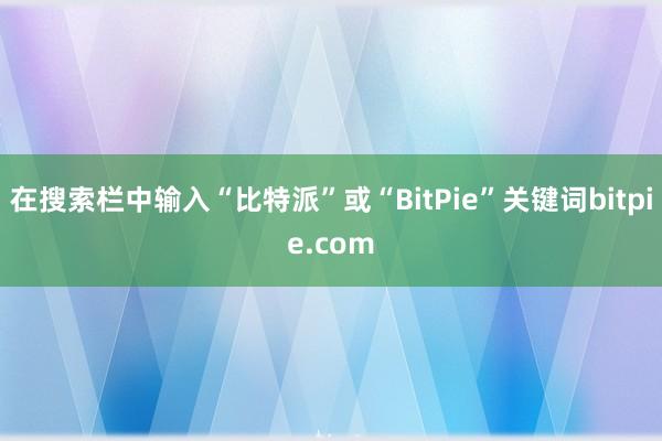 在搜索栏中输入“比特派”或“BitPie”关键词bitpie.com