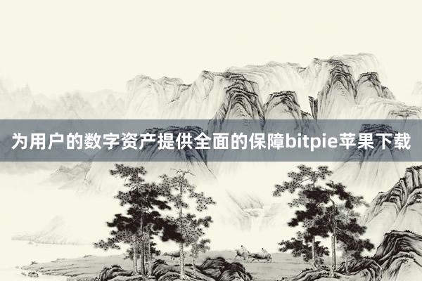 为用户的数字资产提供全面的保障bitpie苹果下载