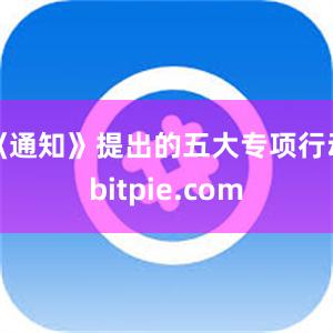 《通知》提出的五大专项行动bitpie.com