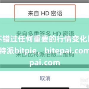 不错过任何重要的行情变化比特派bitpie，bitepai.com