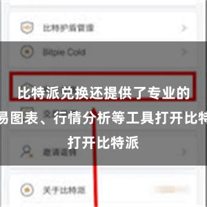 比特派兑换还提供了专业的交易图表、行情分析等工具打开比特派